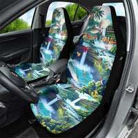 Wailua Falls Hawaii Car Seat Cover Kauai Natural Beauty DT02 - Polynesian Pride
