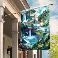 Wailua Falls Hawaii Garden Flag Kauai Natural Beauty DT02 House Flag Art - Polynesian Pride