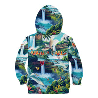 Wailua Falls Hawaii Kid Hoodie Kauai Natural Beauty
