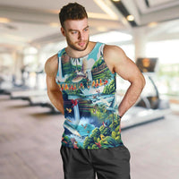 Wailua Falls Hawaii Men Tank Top Kauai Natural Beauty DT02 Art - Polynesian Pride