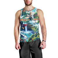 Wailua Falls Hawaii Men Tank Top Kauai Natural Beauty DT02 - Polynesian Pride