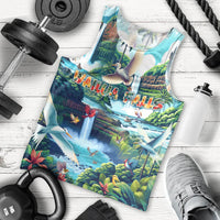 Wailua Falls Hawaii Men Tank Top Kauai Natural Beauty DT02 - Polynesian Pride