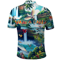 Wailua Falls Hawaii Polo Shirt Kauai Natural Beauty DT02 - Polynesian Pride