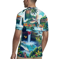 Wailua Falls Hawaii Rugby Jersey Kauai Natural Beauty DT02 - Polynesian Pride