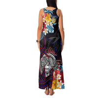 Personalized Amelika Samoa Sharks Polynesia Family Matching Tank Maxi Dress and Hawaiian Shirt American Samoa