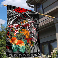 American Samoa Warrior Garden Flag Shark Turtle Polynesian Tattoo