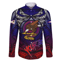 Personalized American Samoa Flag Family Matching Puletasi and Hawaiian Shirt Eagles Polynesian Art