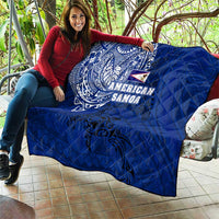 Sharks And American Samoa Quilt Simple Polynesian Blue