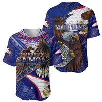 American Samoa Baseball Jersey Brave Eagle Flag Color