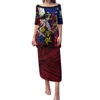 Philippines Lapu Lapu Puletasi Chief Filipino Tattoo DT02 Long Dress Art - Polynesian Pride
