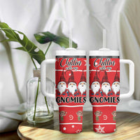 Chillin With My Gnomies Tumbler With Handle Merry Christmas DT03 - Polynesian Pride