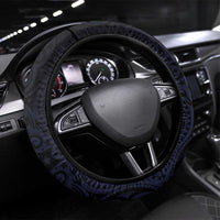 New Zealand Tui Bird Steering Wheel Cover Maori Koru Mix Pohutukawa DT04 Universal Fit Black - Polynesian Pride