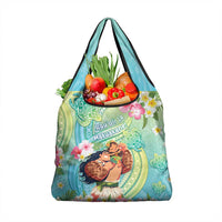 Hawaii Father's Day Grocery Bag Happy Father And Child