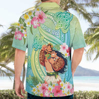 Personalised Hawaii Father's Day Hawaiian Shirt Happy Father And Child DT04 - Polynesian Pride