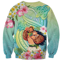 Personalised Hawaii Father's Day Sweatshirt Happy Father And Child DT04 - Polynesian Pride