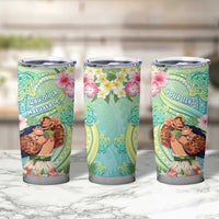 Personalised Hawaii Father's Day Tumbler Cup Happy Father And Child