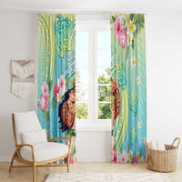 Hawaii Father's Day Window Curtain Happy Father And Child DT04 - Polynesian Pride