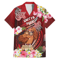 Personalised New Zealand Father's Day Family Matching Mermaid Dress and Hawaiian Shirt Happy Father And Child