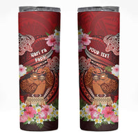 Personalised New Zealand Father's Day Skinny Tumbler Happy Father And Child