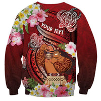 Personalised New Zealand Father's Day Sweatshirt Happy Father And Child DT04 - Polynesian Pride
