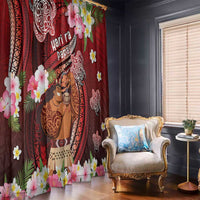 New Zealand Father's Day Window Curtain Happy Father And Child DT04 - Polynesian Pride