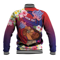Personalised Samoa Father's Day Baseball Jacket Happy Father And Child DT04 - Polynesian Pride