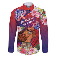 Personalised Samoa Father's Day Family Matching Puletasi and Hawaiian Shirt Happy Father And Child