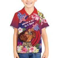 Personalised Samoa Father's Day Kid Hawaiian Shirt Happy Father And Child DT04 Kid Red - Polynesian Pride