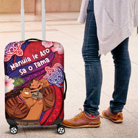 Samoa Father's Day Luggage Cover Happy Father And Child
