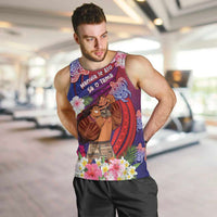 Personalised Samoa Father's Day Men Tank Top Happy Father And Child