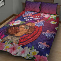 Samoa Father's Day Quilt Bed Set Happy Father And Child DT04 - Polynesian Pride