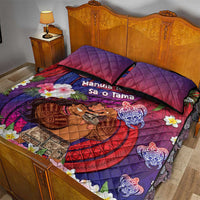 Samoa Father's Day Quilt Bed Set Happy Father And Child DT04 - Polynesian Pride