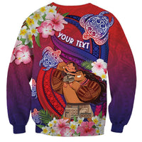 Personalised Samoa Father's Day Sweatshirt Happy Father And Child DT04 - Polynesian Pride
