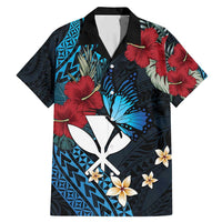 Hawaii Butterfly Family Matching Mermaid Dress and Hawaiian Shirt Kanaka Maoli Mix Hibiscus