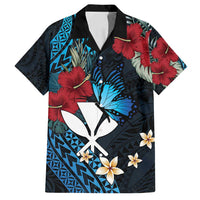 Hawaii Butterfly Family Matching Summer Maxi Dress and Hawaiian Shirt Kanaka Maoli Mix Hibiscus