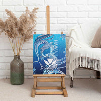Hawaii Canvas Wall Art Turtle With Hammerhead Shark Oceanic DT04 - Polynesian Pride