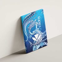 Hawaii Canvas Wall Art Turtle With Hammerhead Shark Oceanic DT04 - Polynesian Pride