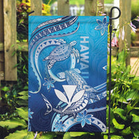 Hawaii Garden Flag Turtle With Hammerhead Shark Oceanic DT04 Garden Flag Blue - Polynesian Pride