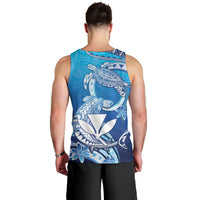 Hawaii Men Tank Top Turtle With Hammerhead Shark Oceanic DT04 - Polynesian Pride