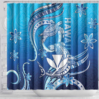 Hawaii Shower Curtain Turtle With Hammerhead Shark Oceanic