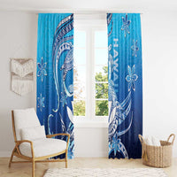 Hawaii Window Curtain Turtle With Hammerhead Shark Oceanic DT04 - Polynesian Pride