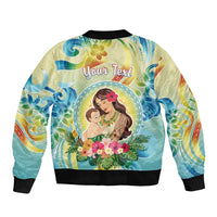 Personalised Hawaii Mother's Day Bomber Jacket I Love You Mom