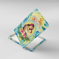 Hawaii Mother's Day Canvas Wall Art I Love You Mom DT04 With Frame Yellow - Polynesian Pride