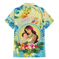 Personalised Hawaii Mother's Day Family Matching Mermaid Dress and Hawaiian Shirt I Love You Mom