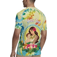 Personalised Hawaii Mother's Day Rugby Jersey I Love You Mom