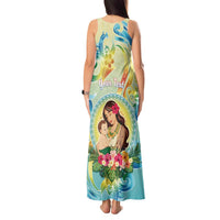 Personalised Hawaii Mother's Day Tank Maxi Dress I Love You Mom DT04 - Polynesian Pride