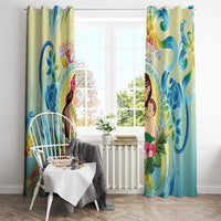 Hawaii Mother's Day Window Curtain I Love You Mom DT04 - Polynesian Pride
