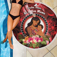 New Zealand Mother's Day Beach Blanket I Love You Mom DT04 - Polynesian Pride