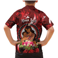 Personalised New Zealand Mother's Day Family Matching Mermaid Dress and Hawaiian Shirt I Love You Mom