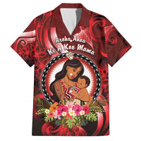 Personalised New Zealand Mother's Day Hawaiian Shirt I Love You Mom DT04 Red - Polynesian Pride